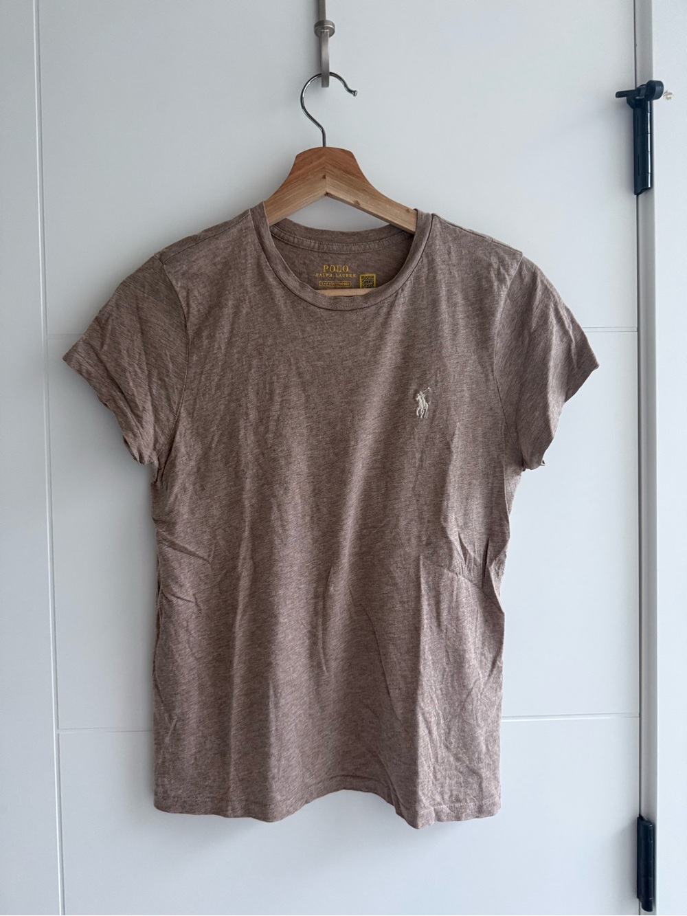Ralph Lauren Womenโs Classic Crew Neck T-Shirt - Brown